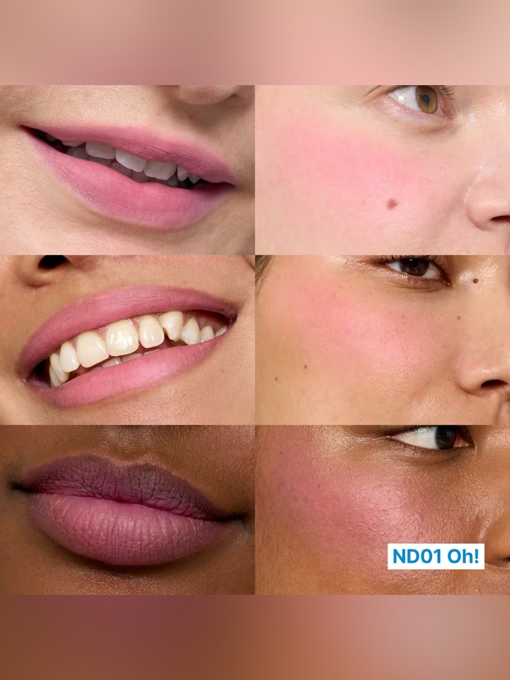 Fwee Oh! Lip & Cheek Blurry Pudding Pot- cool baby pink, cool undertone, matte